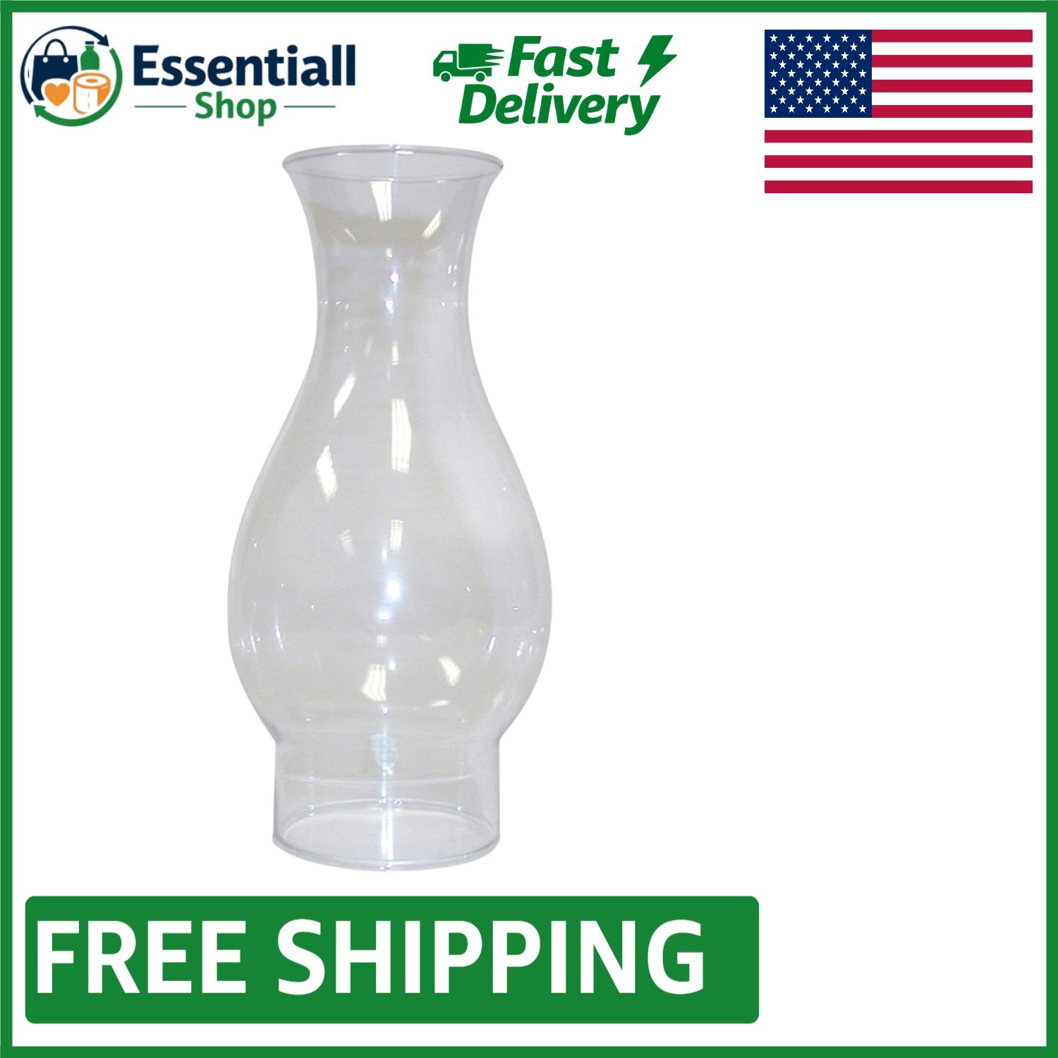 Portable and Durable Replacement Flaretop Oil Lamp Chimney - 3 Portable and Durable Replacement Flaretop Oil Lamp Chimney - 3