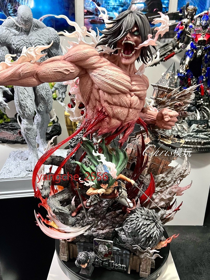 1/6 Hertz Anime Attack On Titan Eren 1.0 Custom Gk Statue Model Collection Gift