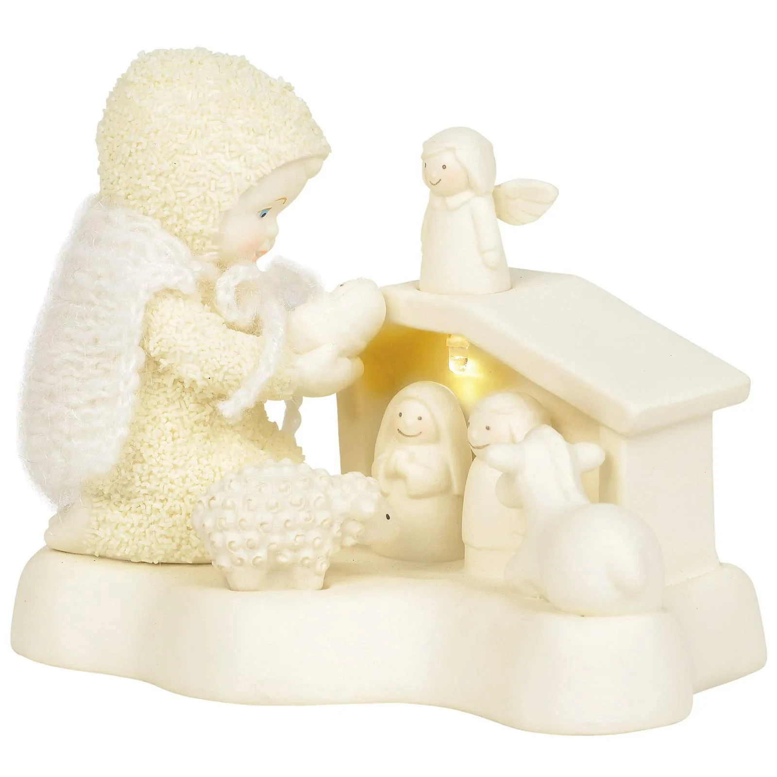 Snowbabies Telling the Holy Story Figurine Peace Collection LIGHTS UP