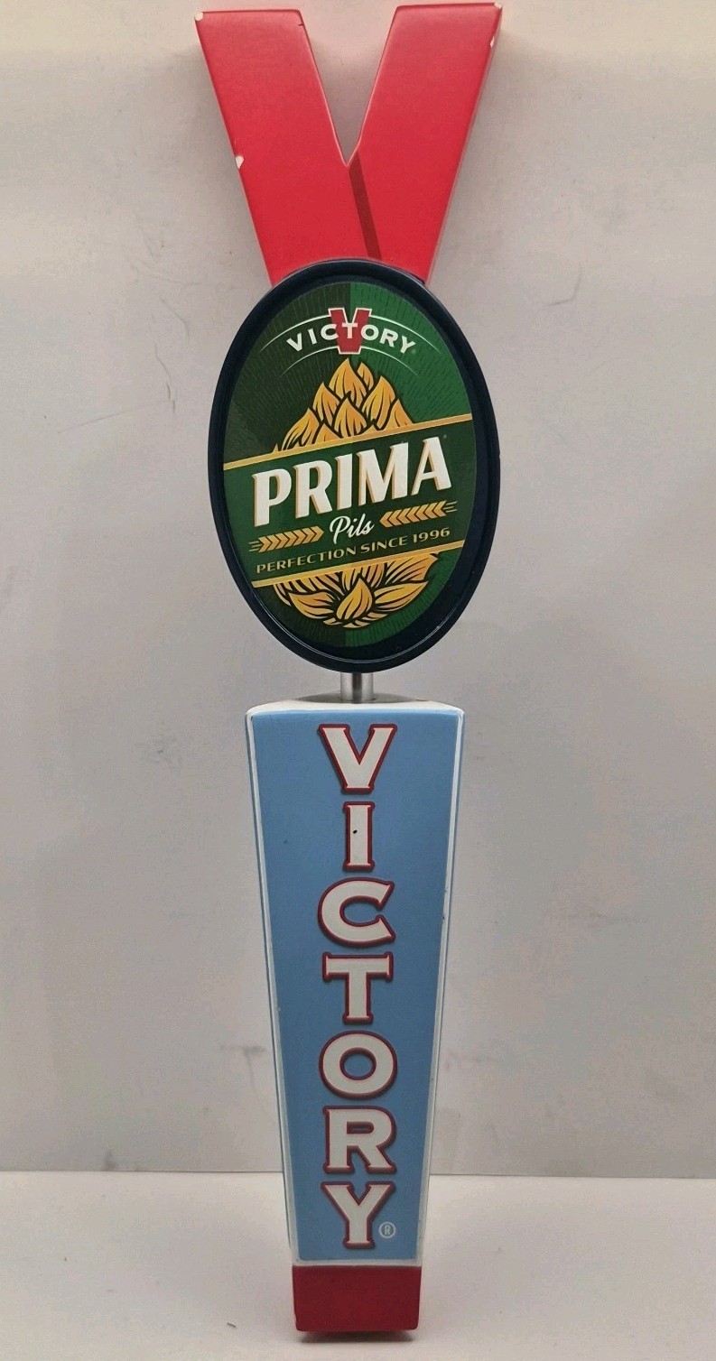Victory Prima Pils Beer 3 Sided Tap Handle Rare 
