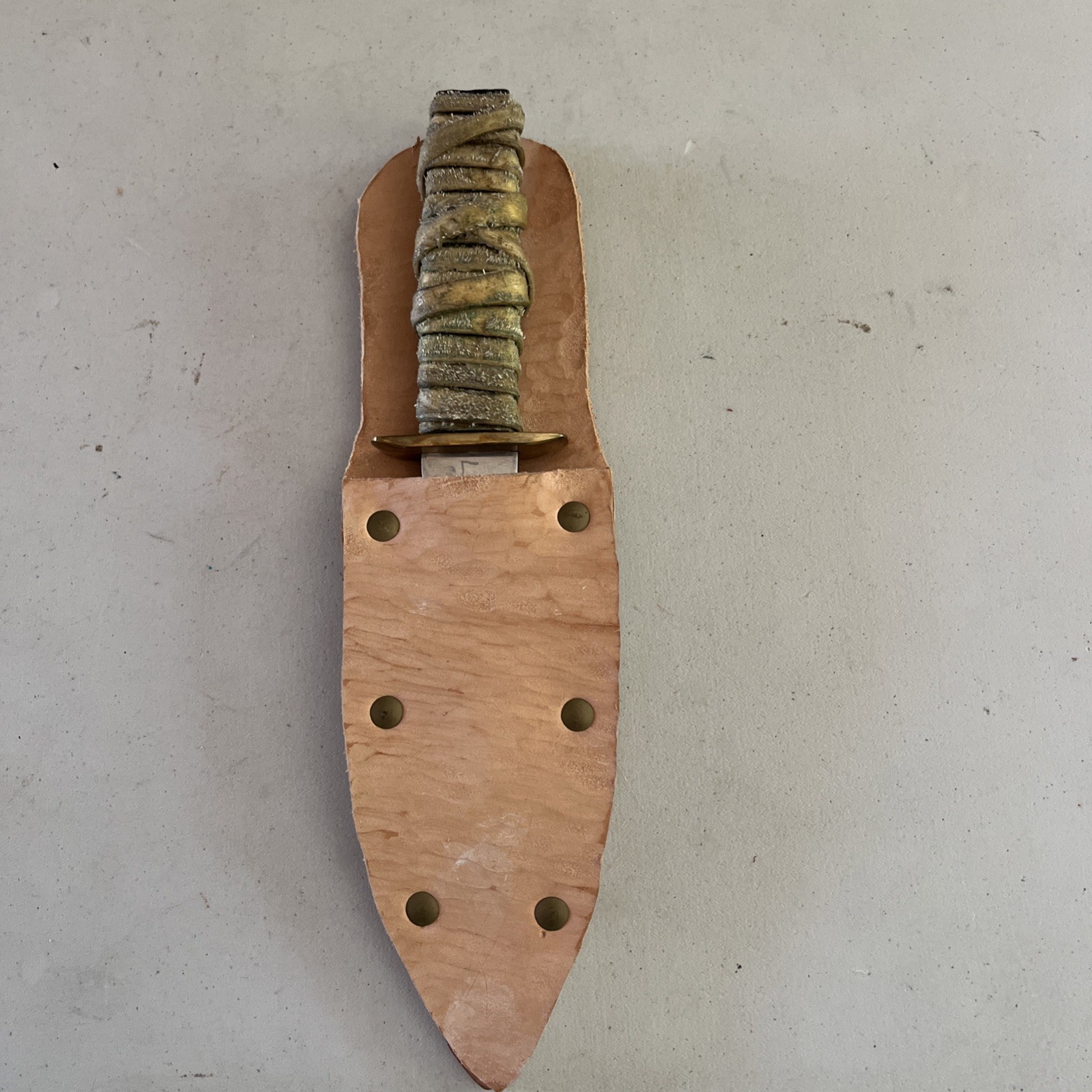 Vintage Larry Benoit Limited edition Sheath Knife. Dated 2002,  serial Number 2.