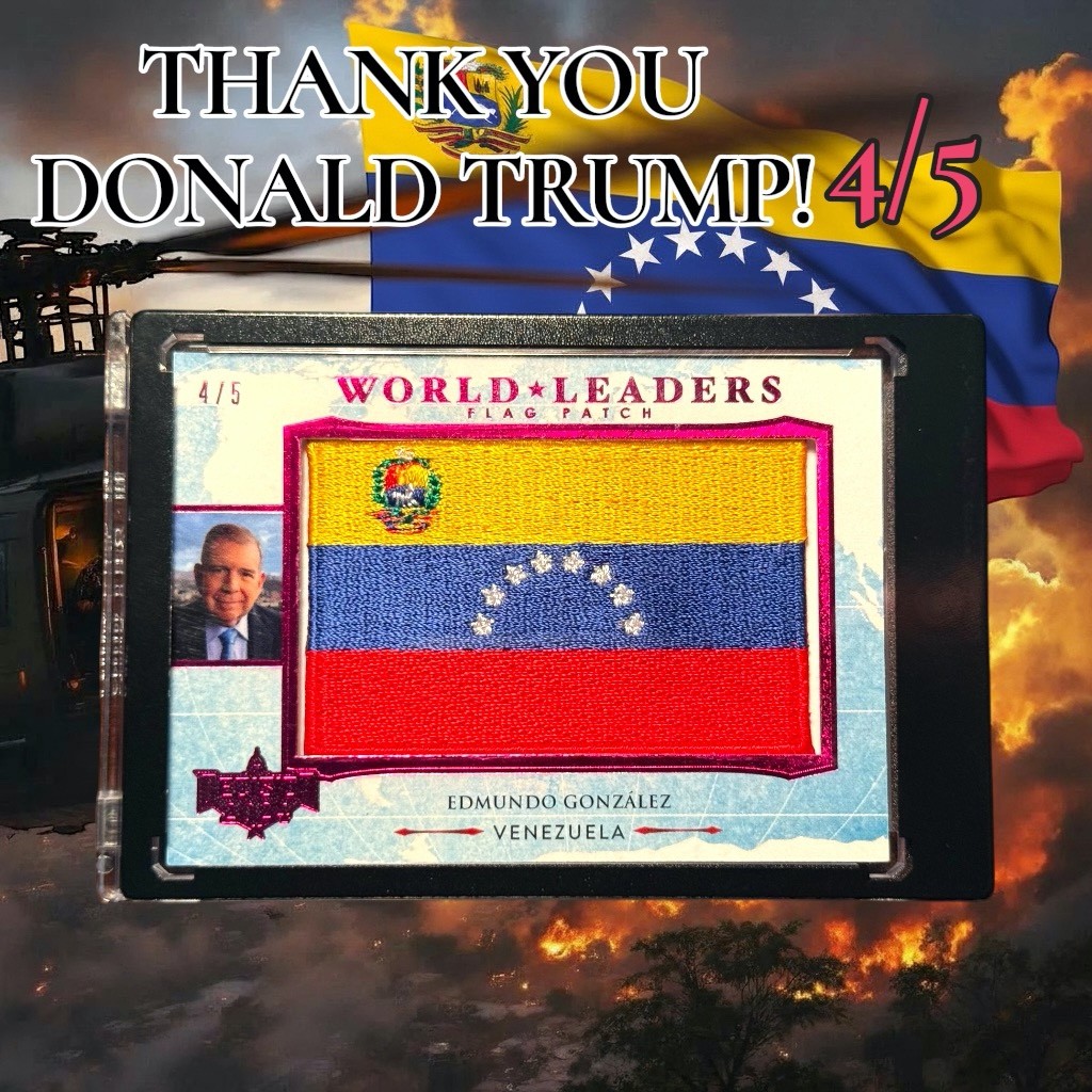 2024-25 DECISION VENEZUELA EDMUNDO GONZALEZ  4/5 PINK FOIL TRUMP DEPOSES MADURO