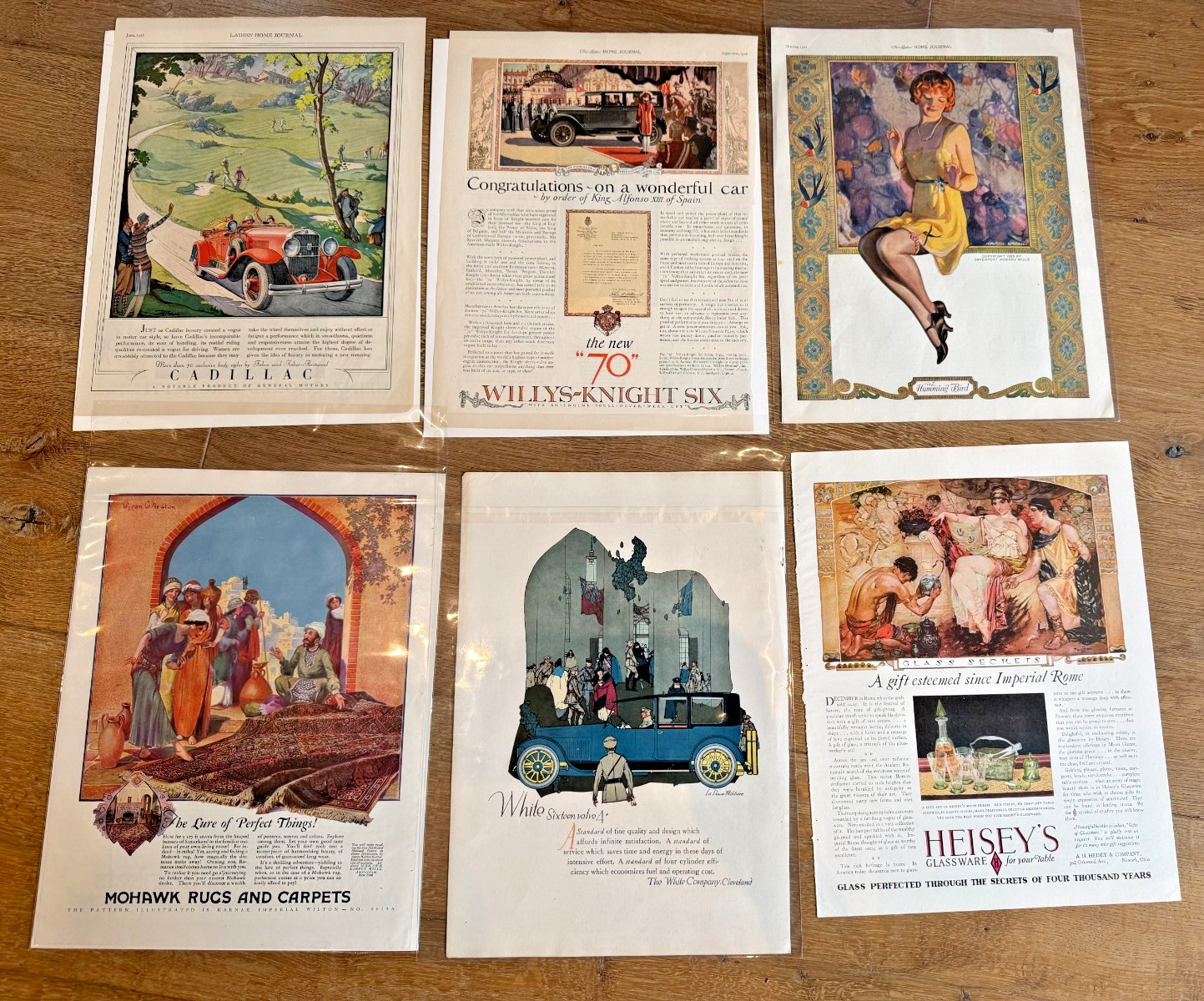 Lot of 6 Vintage 1920s Magazine Ads – Willys-Knight Cadillac White Motor Car Ill Lot of 6 Vintage 1920s Magazine Ads – Willys-Knight Cadillac White Motor Car Ill