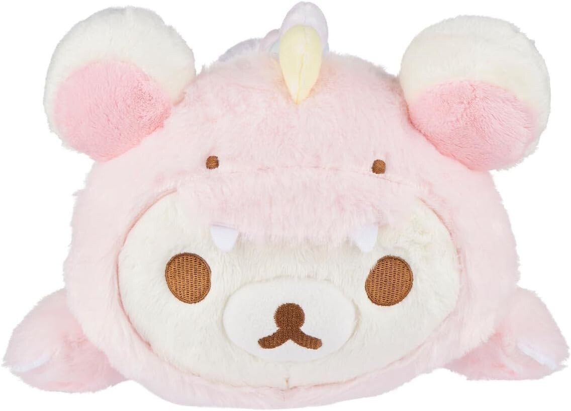 Korilakkuma San-X Original Plays with Dino Laydown Series Plush 11'' Length New