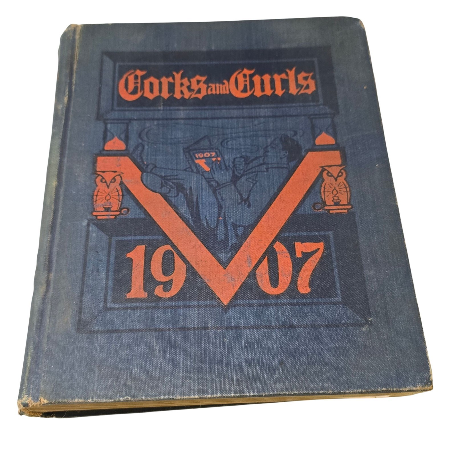 Corks and Curls 1907 University or Virginia Yearbook UVA Vintage Fraternity