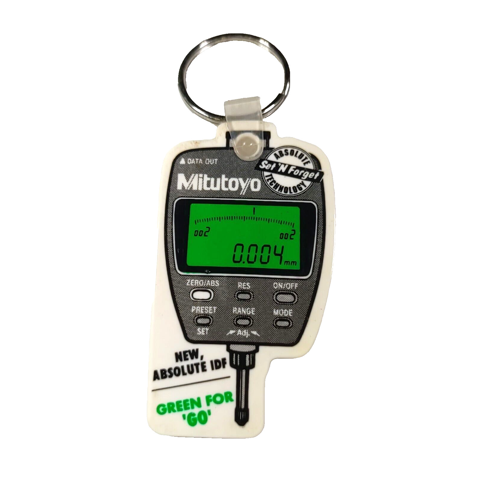 Mitutoyo Set N Forget it Technology Rubber Keychain