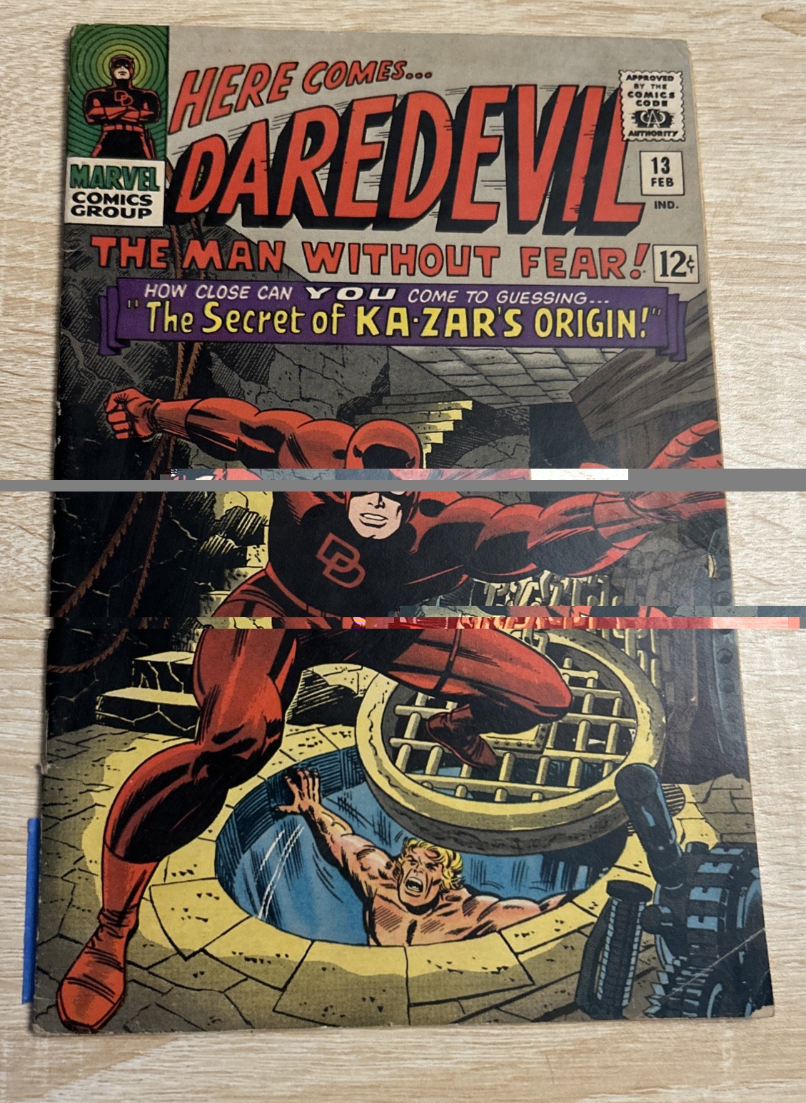 Daredevil #13 (Marvel Comics February 1966) VG condition 12¢ Cover Silver Age Daredevil #13 (Marvel Comics February 1966) VG condition 12¢ Cover Silver Age