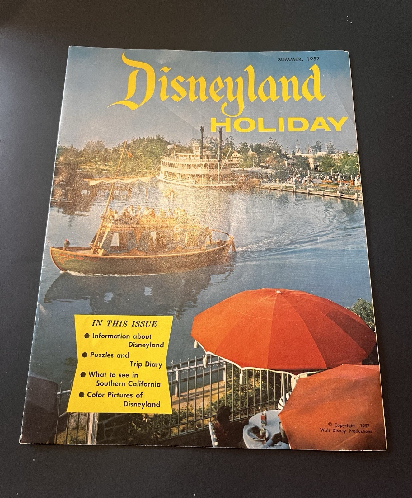 Disneyland Brochure Vintage 1957