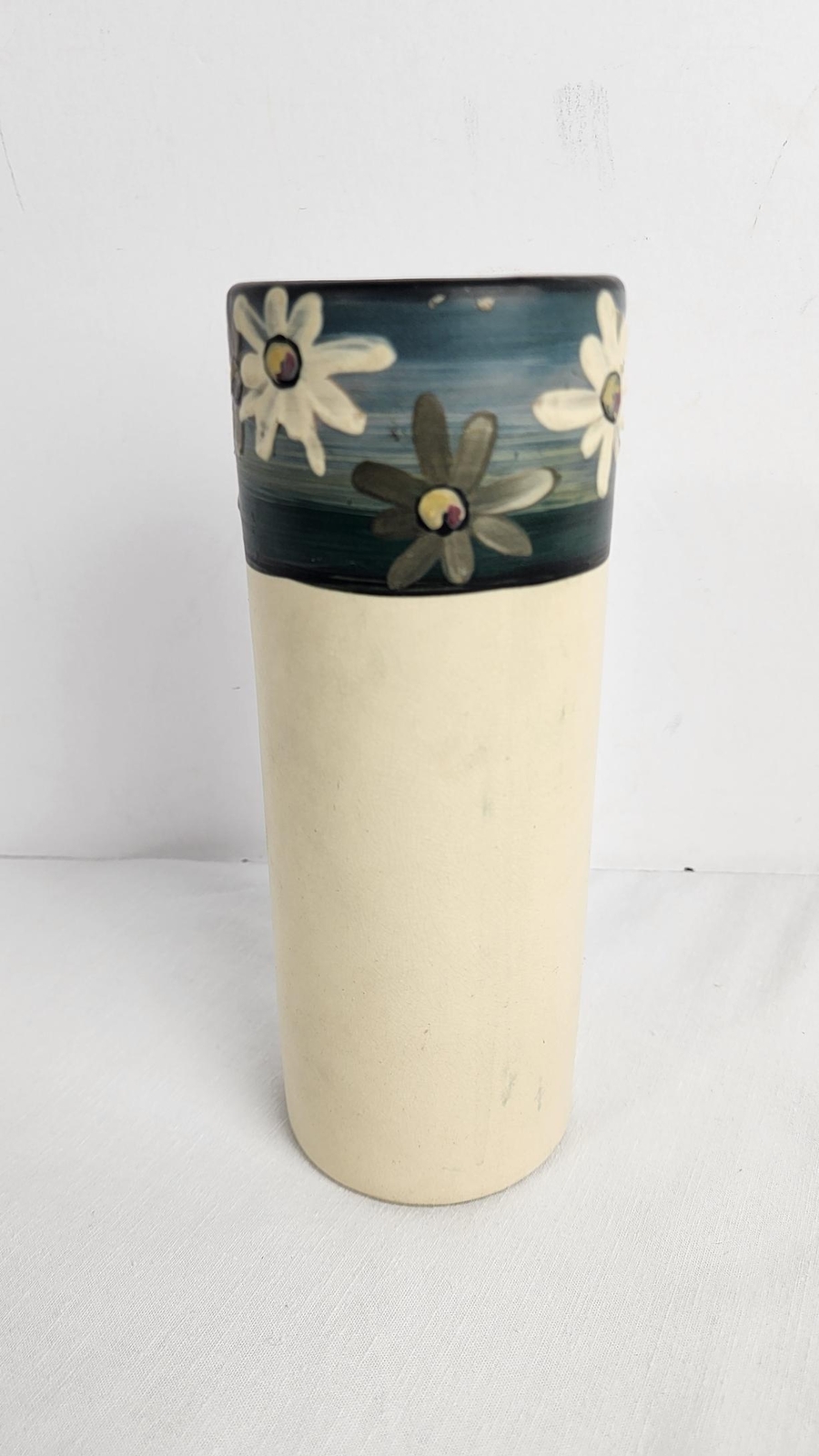 Weller Pottery Hand Painted Early Mark Floral Vase - 8 1/2 in, Antique, ca 1920