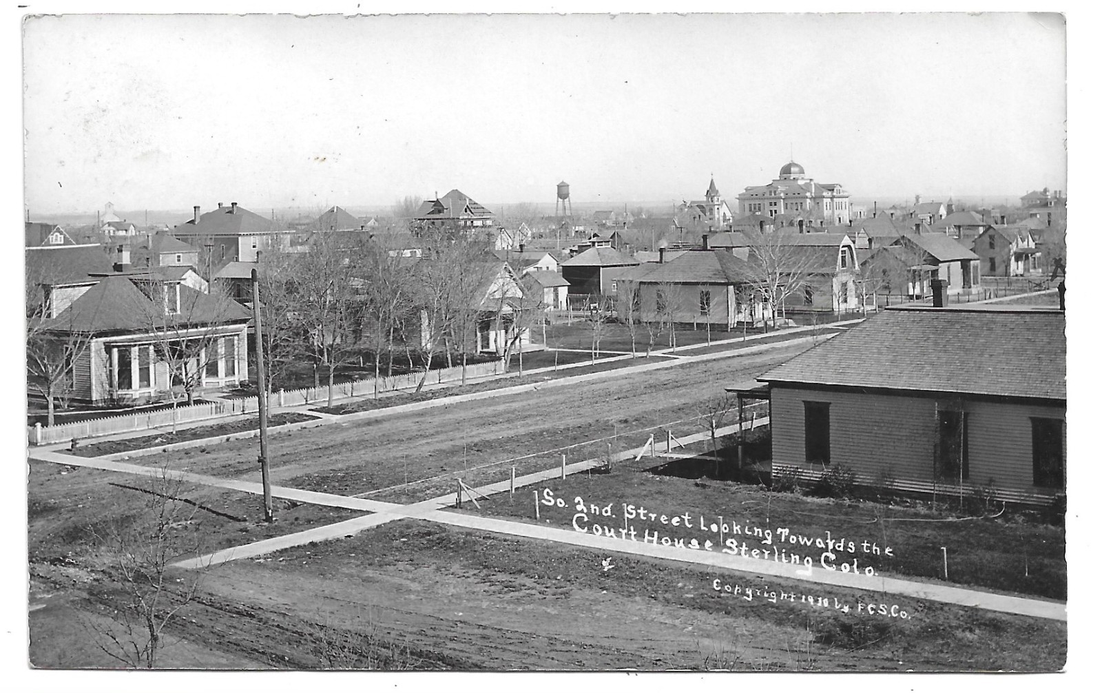 Sterling Colorado 2nd Street RPPC Photo Postcard 1910