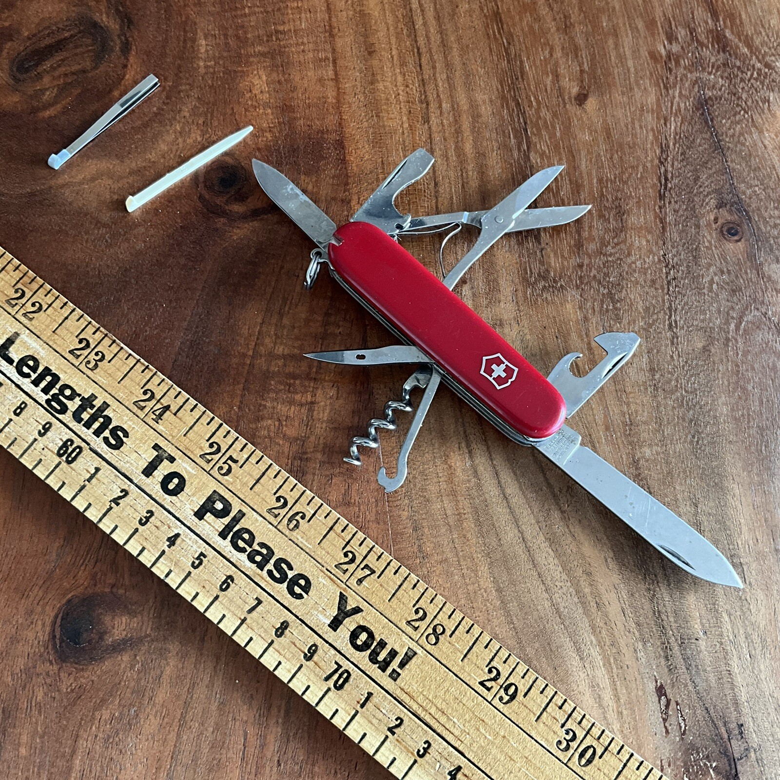 Victorinox Super Tinker Red Swiss Army Knife Vintage Used