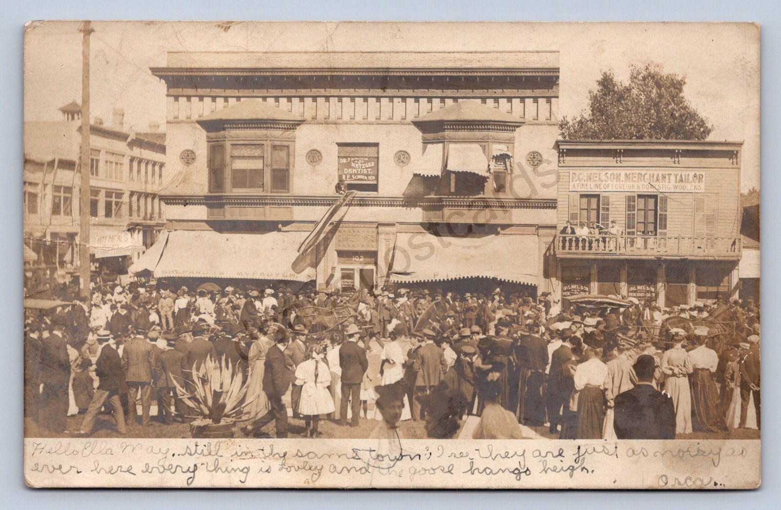 J90/ Beaver Dam Wisconsin RPPC Postcard c1910 Shepard McFadyen Store 137