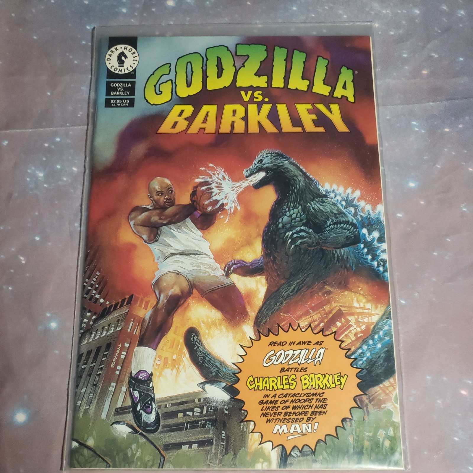 Comic Book Godzilla Vs Barkley (See Pictures)