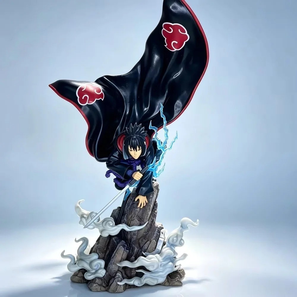 43cm Naruto Sasuke Uchiha Anime Figure PVC Statue Action Model Collectible Toy