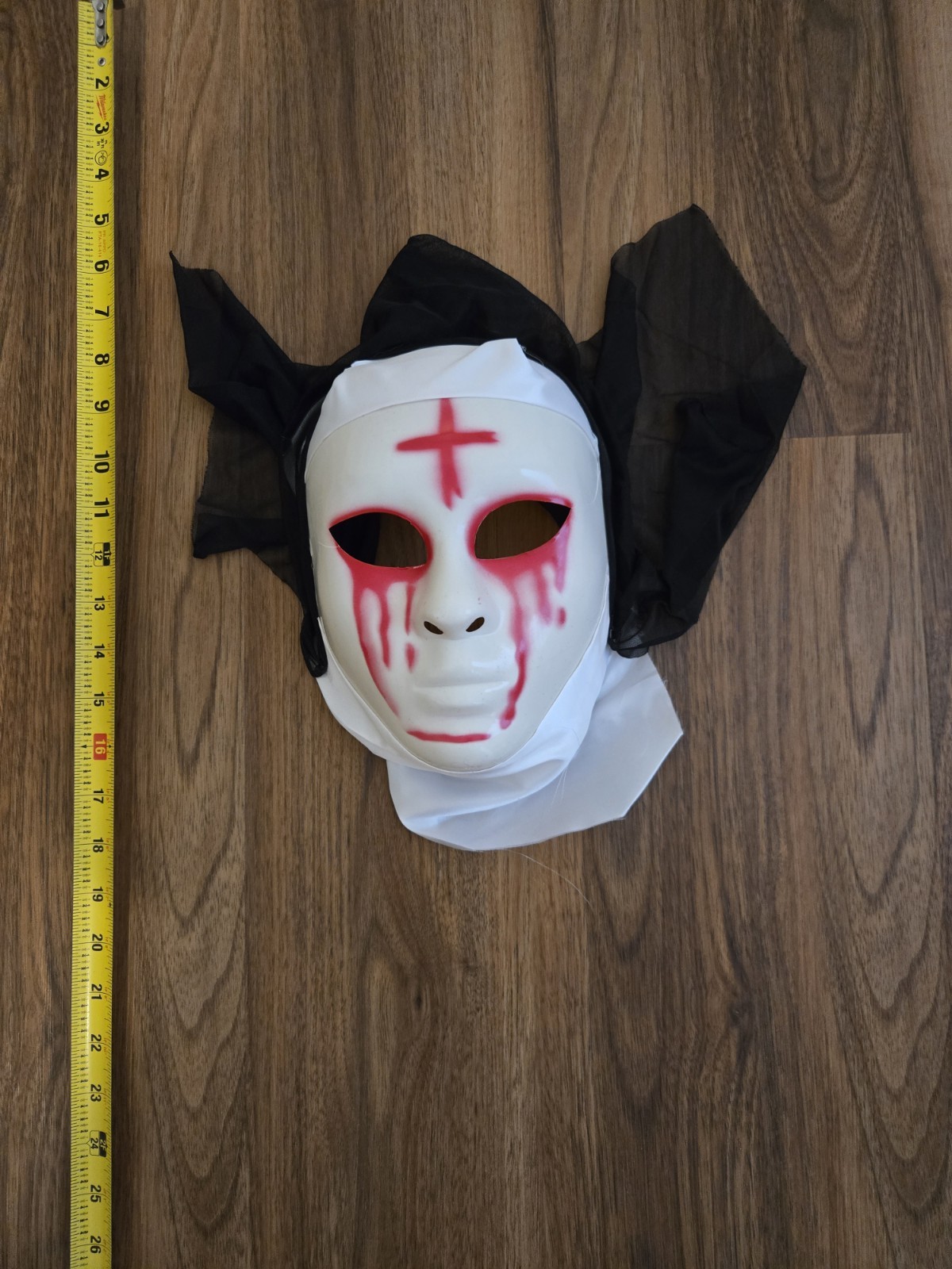 Halloween Cos-play Horror Nun\'s Mask, NWOT