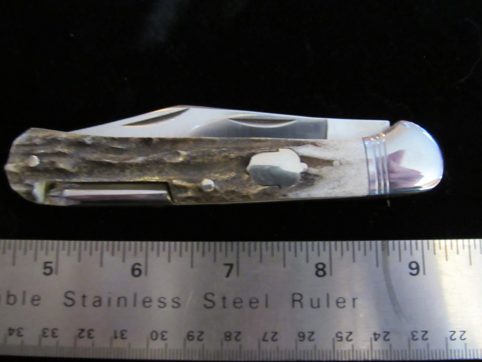 AG RUSSELL STAG HANDLE POCKET KNIFE