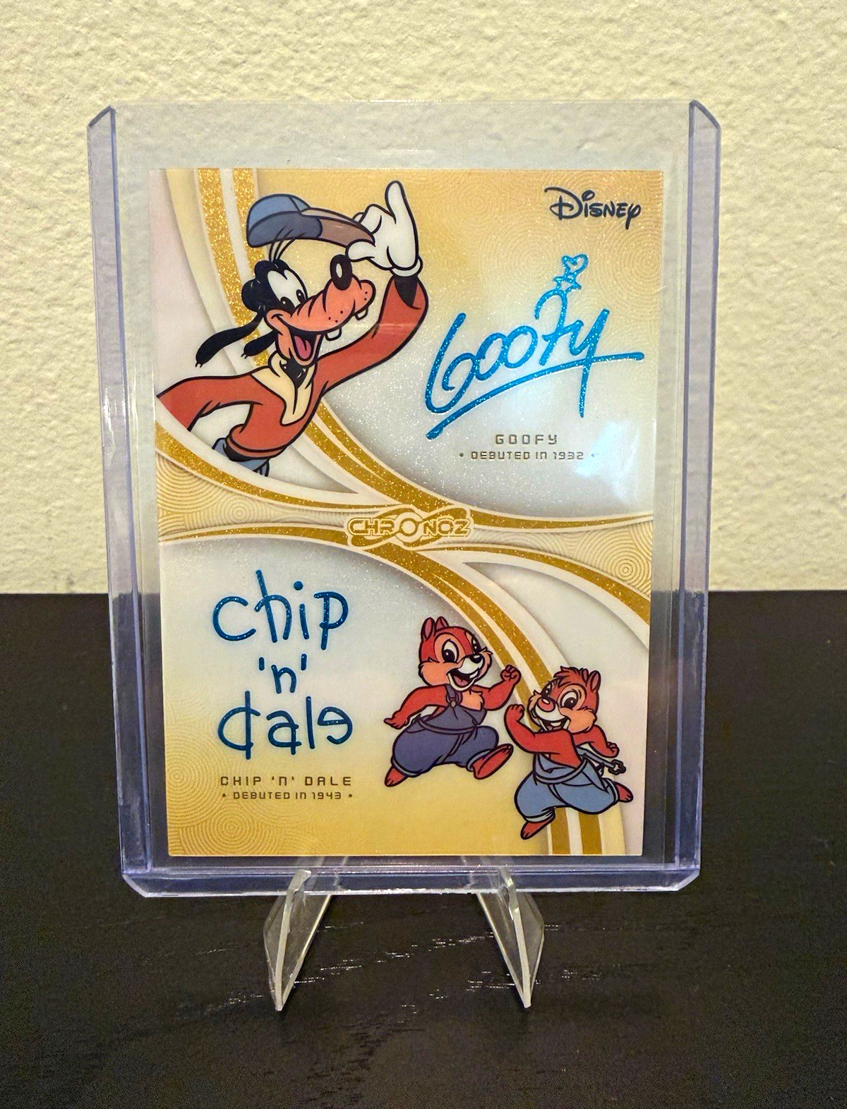 CardFun 2026 ChronoZ Disney Legacy Gold Double Script Art Goofy Chip n Dale /10