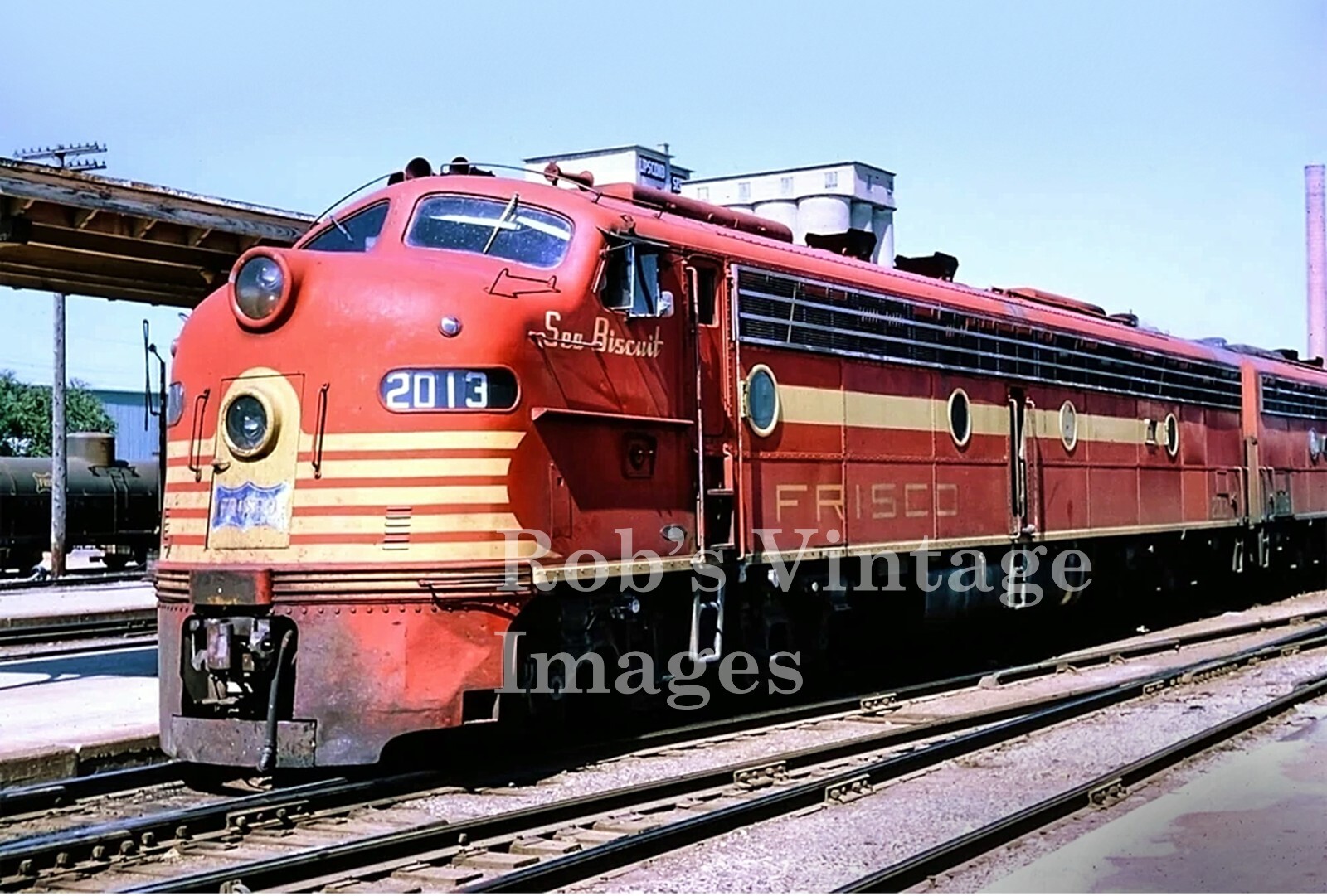 Frisco Railroad photo E8A  Diesel Locomotive 2013 Sea Biscuit Train