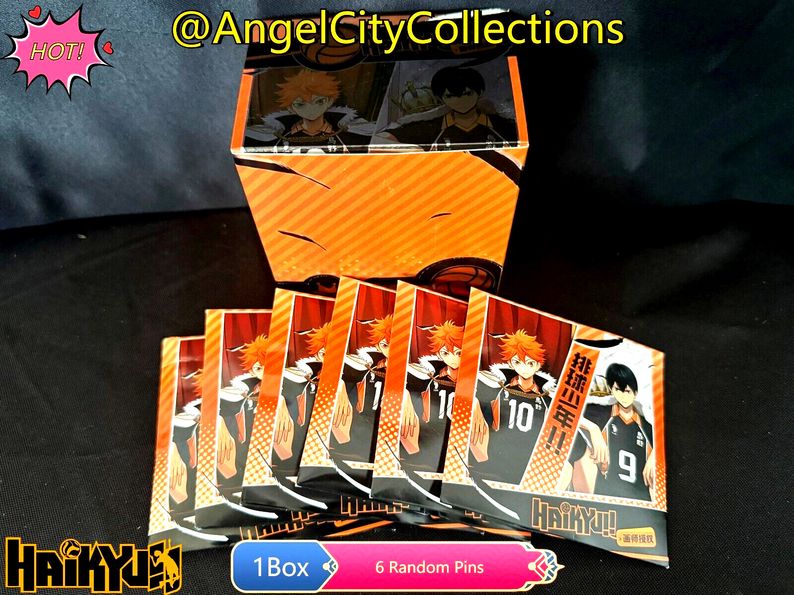 Anime Button Pin Backpack Badge Haikyuu 6 Random Packs Blind Box Doujin Gifts