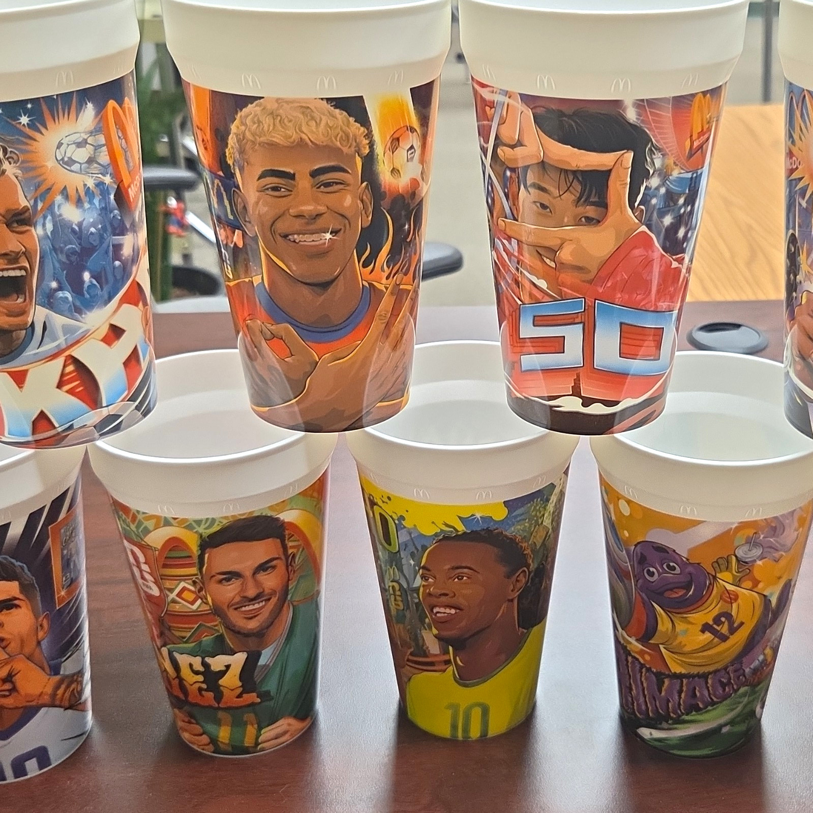 McDonald\'s 2024 Paris Olympic Games Advertising Cup Lot, Multicolor/White
