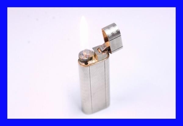 Cartier Genuine Oval Silver Lighter Platinum Plated used