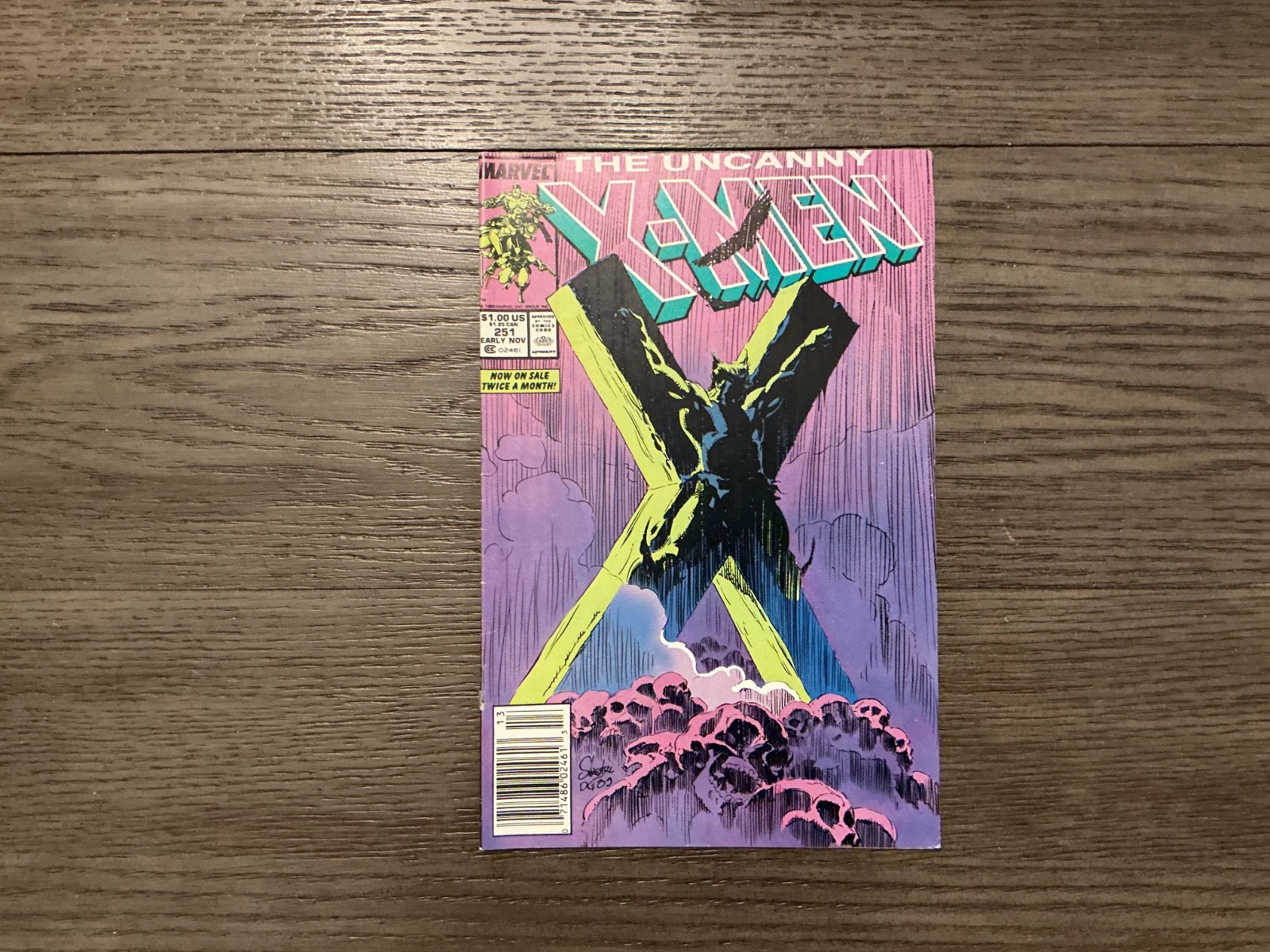 The Uncanny X-Men #251 Newsstand Variant (Marvel, Nov. 1989), ~VF or better