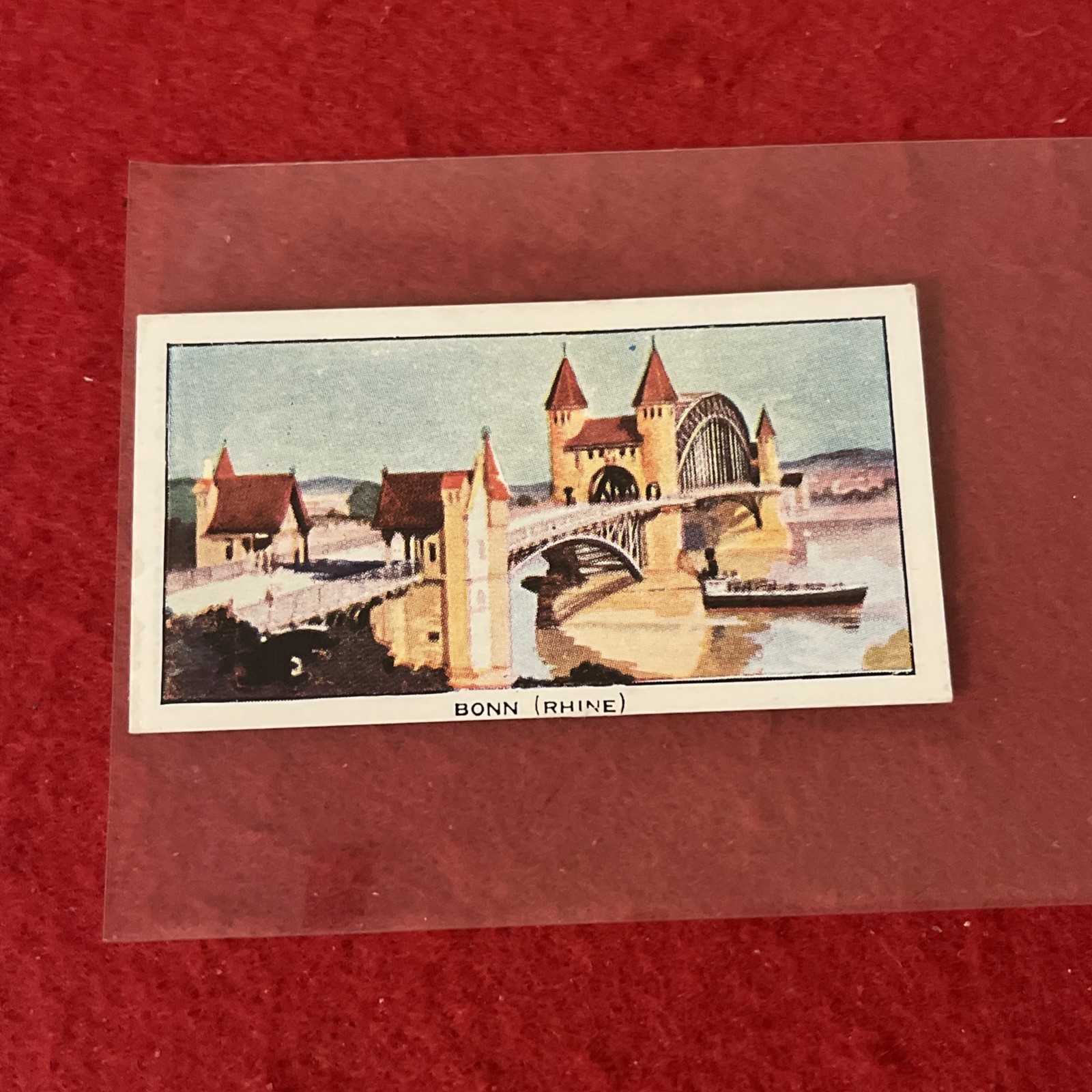 1937 C.W.S. “Famous Bridges” THE BONN (RHINE) Tobacco Card #35 VG-EX