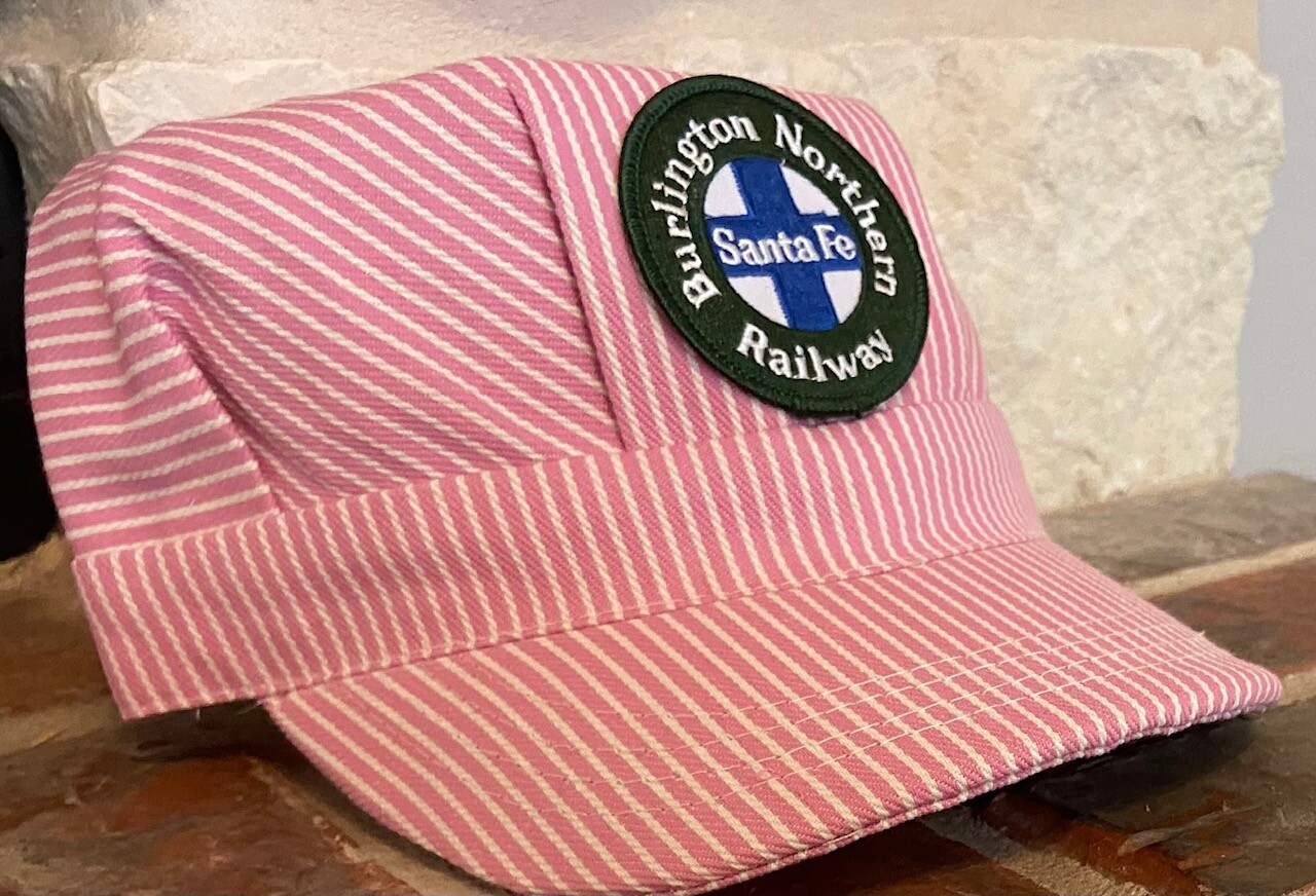 Engineer/Conductor PINK Cap/Hat-Burlington Northern Santa Fe (BNSF) #22296-NEW Engineer/Conductor PINK Cap/Hat-Burlington Northern Santa Fe (BNSF) #22296-NEW