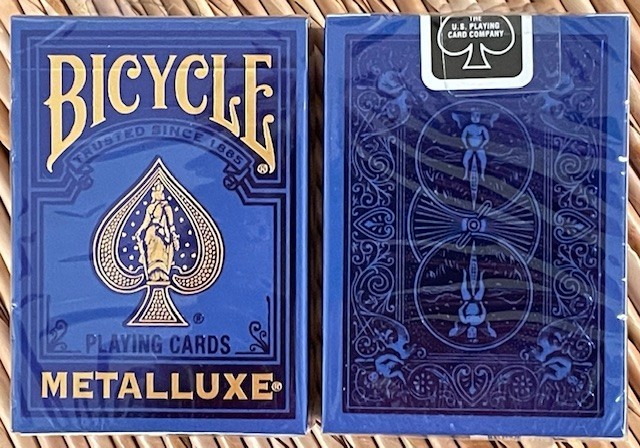 Bicycle Metalluxe blue playing cards
