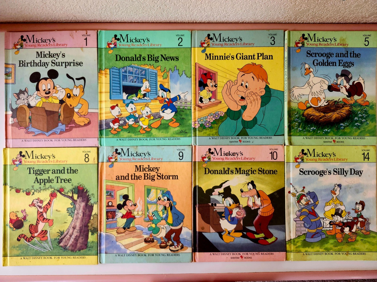 Vintage Disney\'s Mickey\'s Young Readers Library Collection 8 Books