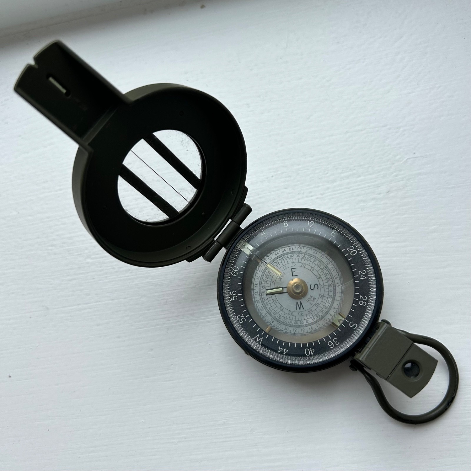 FRANCIS BARKER COMPASS M88 Marching Prismatic Olive , British Army Military FRANCIS BARKER COMPASS M88 Marching Prismatic Olive , British Army Military