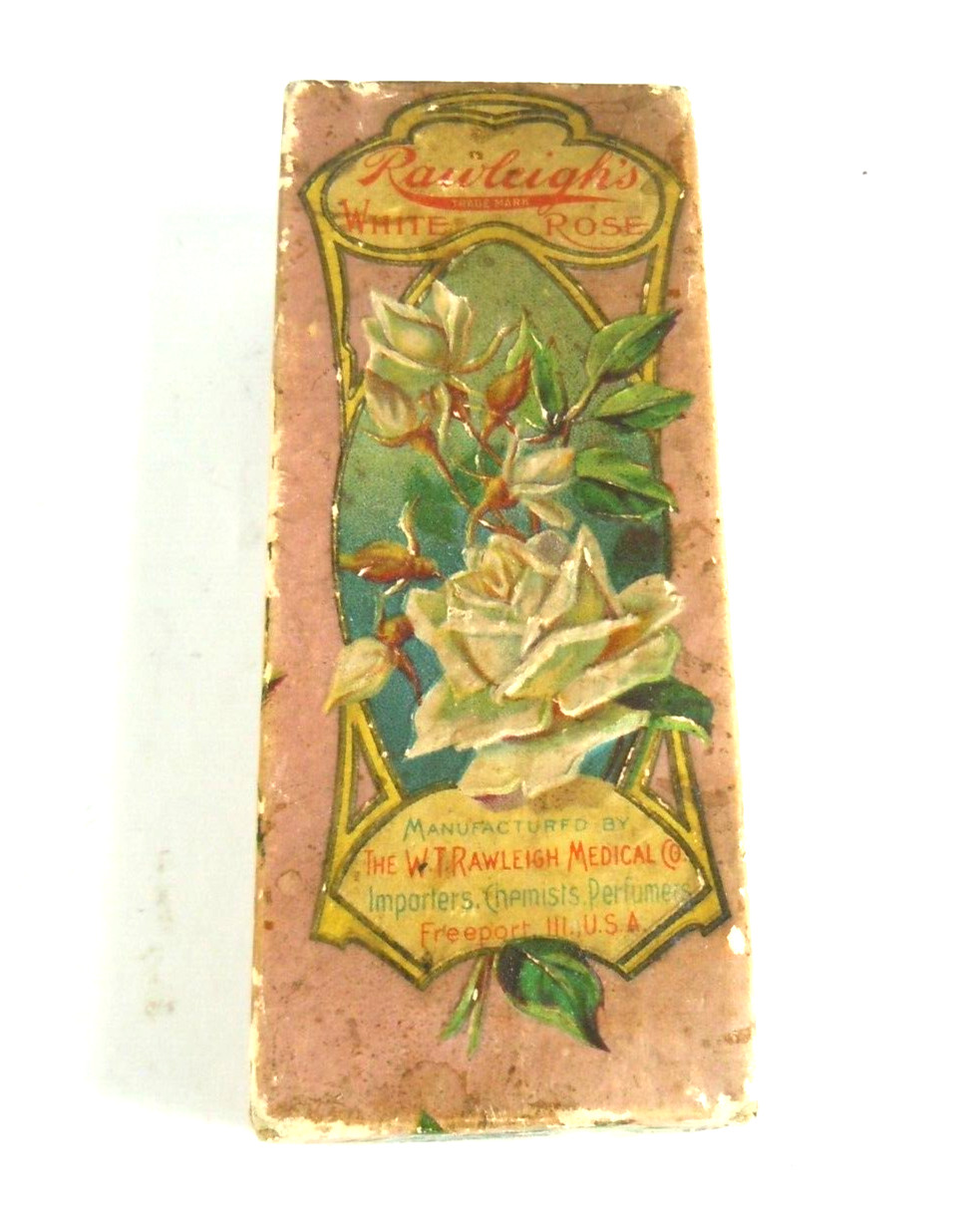 PERFUME BOX Vintage W.T. Rawleigh Rawleigh's White Rose Perfume Box Only