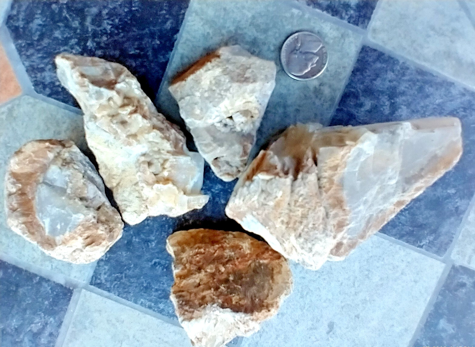 VTG Natural Rough Calcite 2 lbs 10 oz Raw Crystal Bulk Lot Unpolished
