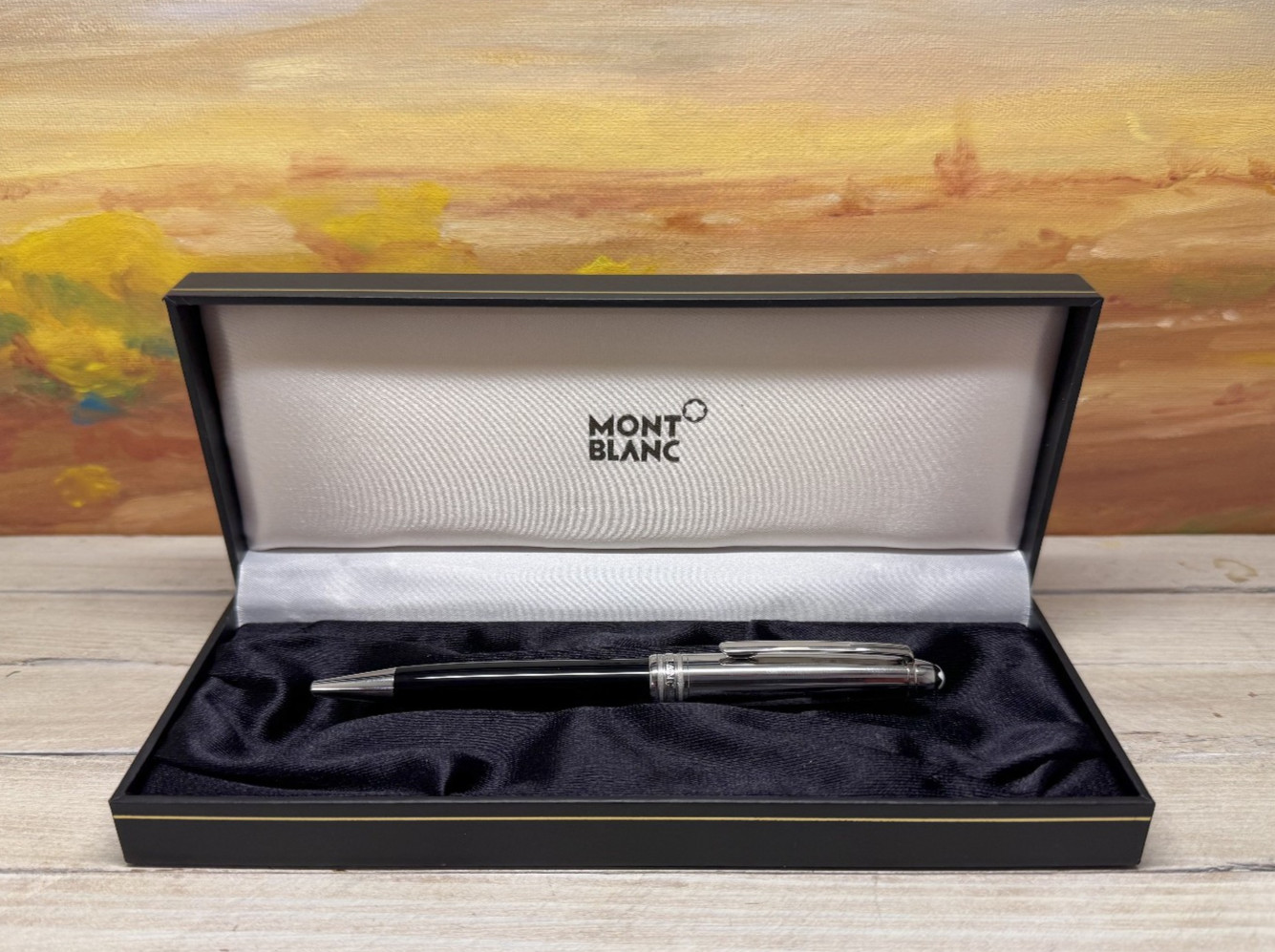 MONTBLANC Meisterstuck Solitaire Doue Stainless Steel Classique Ballpoint Pen