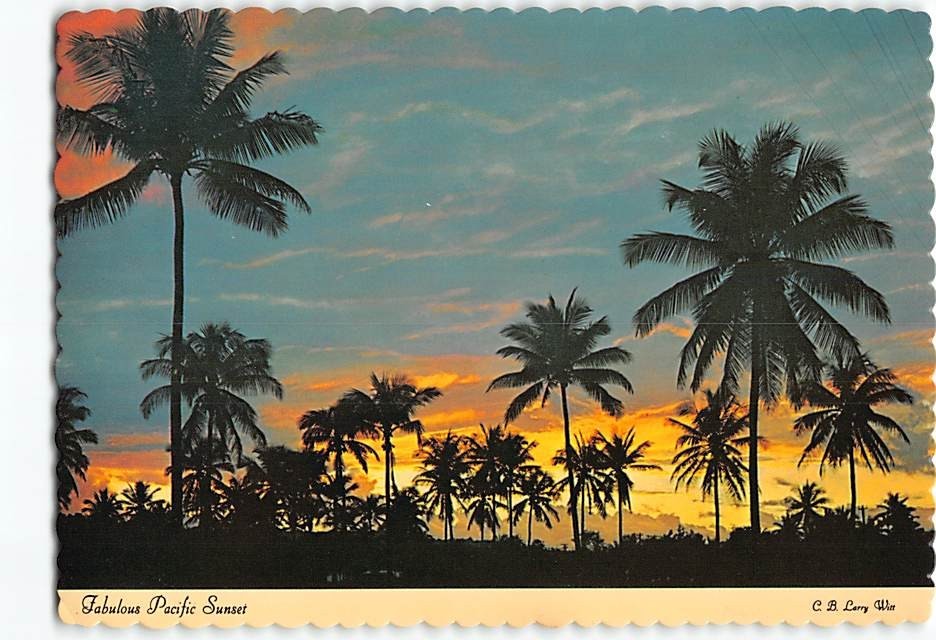 Postcard Fabulous Pacific Sunset