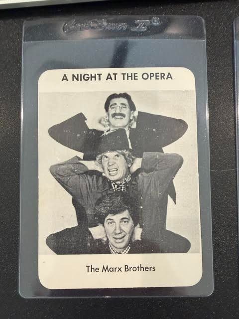 1974 Research Games Movie Stars THE MARX BROTHERS Harpo GROUCHO Chico Card