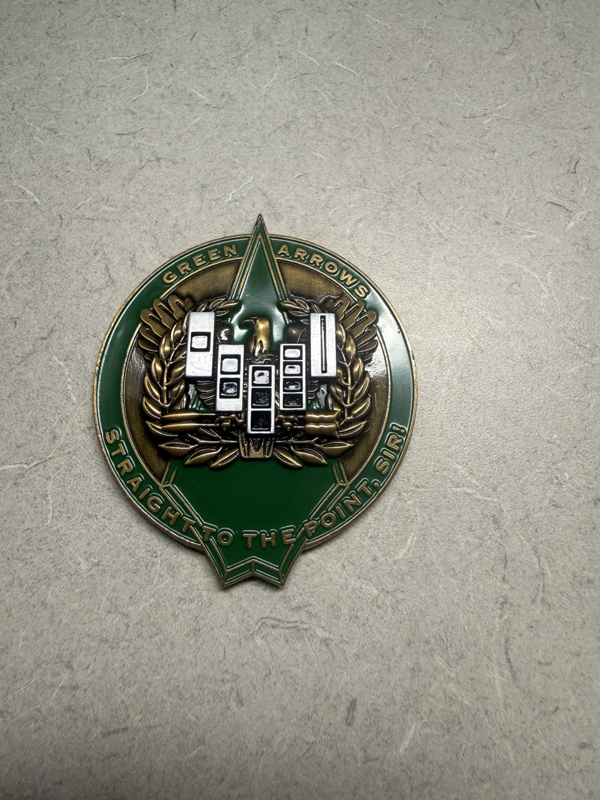 US Army Warrant Officer Candidate School Green Arrows Class Challenge/Grad. Coin US Army Warrant Officer Candidate School Green Arrows Class Challenge/Grad. Coin