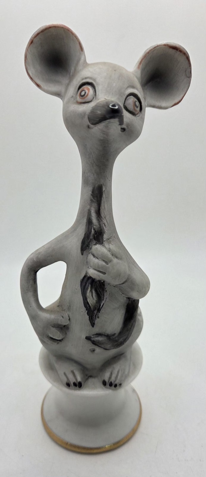 VTG Ceramic Mouse Figurine 6.5