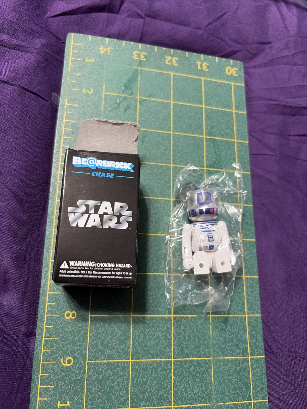3” Medicom Toy Bearbrick Star Wars 100% CHASE R2-D2 Be@rbrick