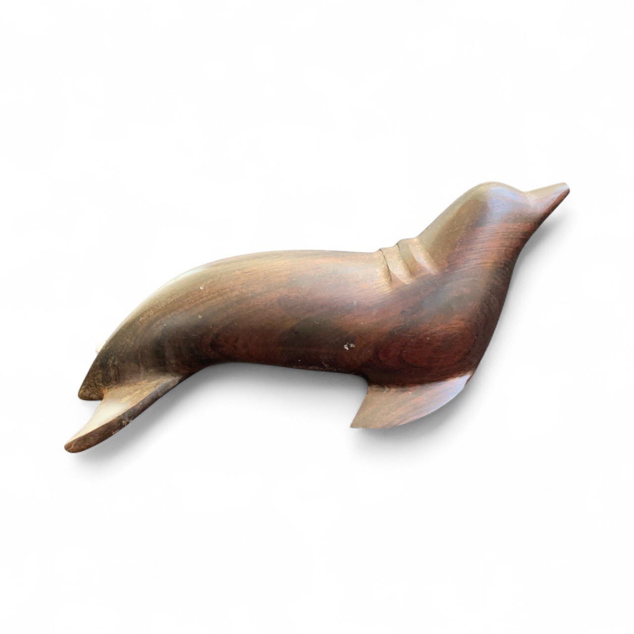 Vintage Ironwood Hand Carved Seal  Figurine 7 in. Long READ