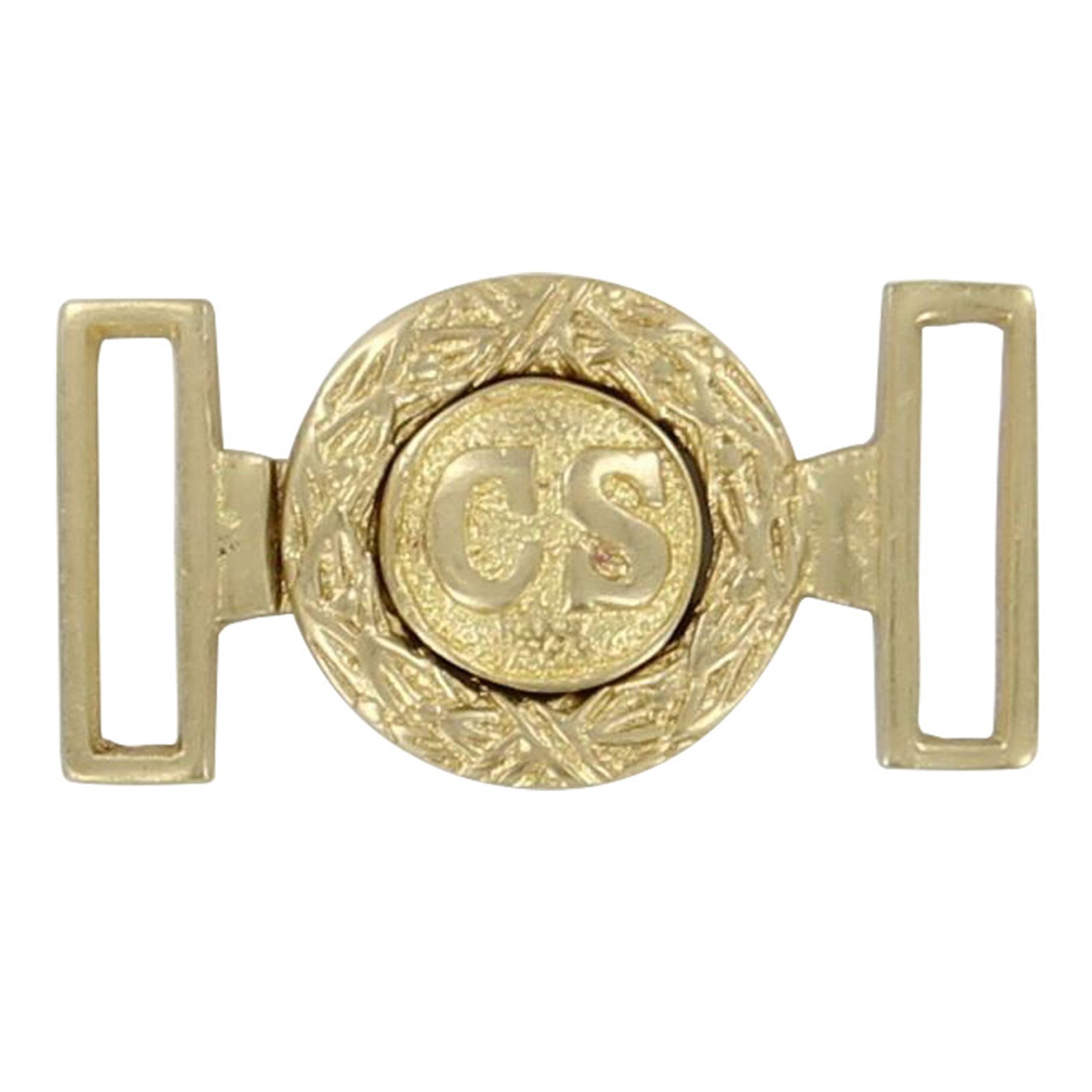 Civil War Confederate Officers Belt Buckle | Reproduction Uniform Costume Brass