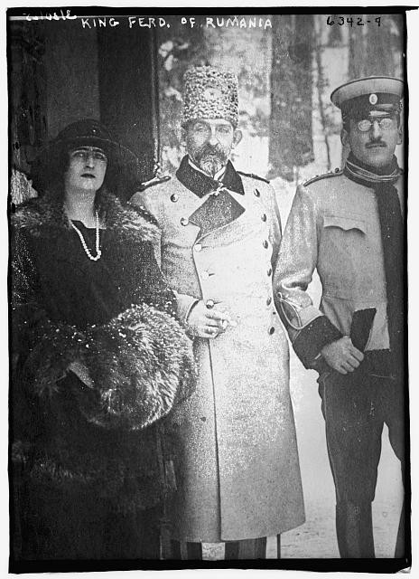 Photo:King Ferdinand Romania 1910s Royal Portrait Queen Marie Army Officer