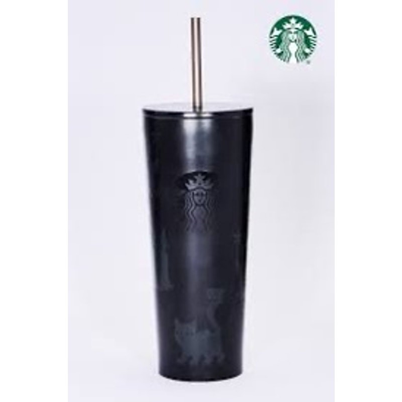 Starbucks Black Cat Glow In The Dark Halloween 2026 SS 23oz Tumbler w SS Straw