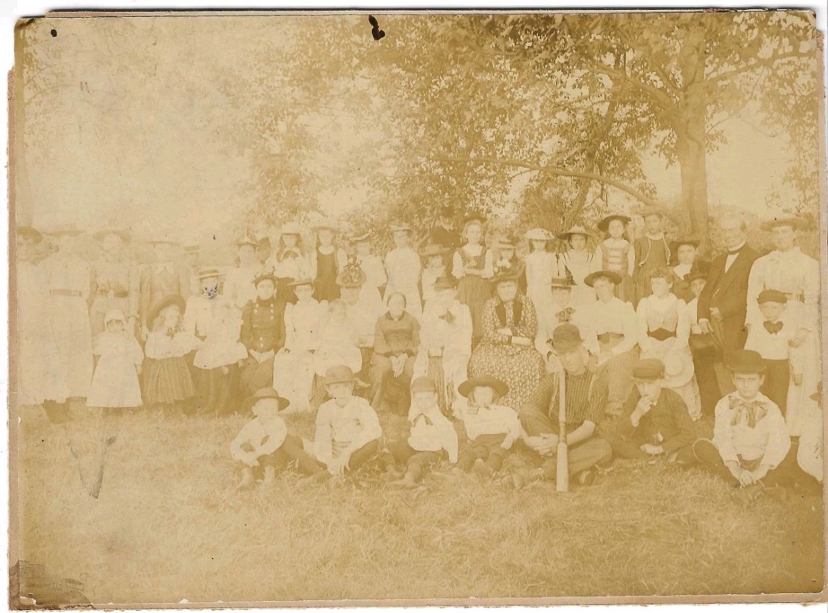 1880s Baseball Ring Bat Photo Providence RI Equipment Antique Victorian Group