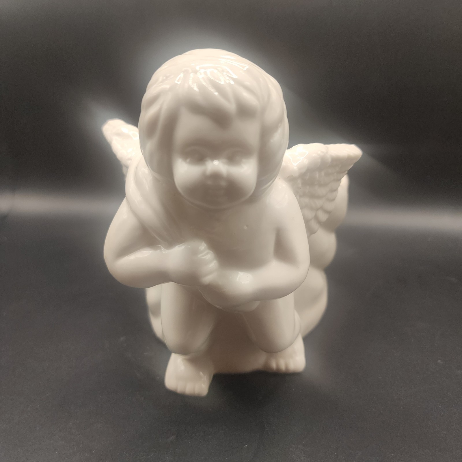 Vintage White Angel Planter