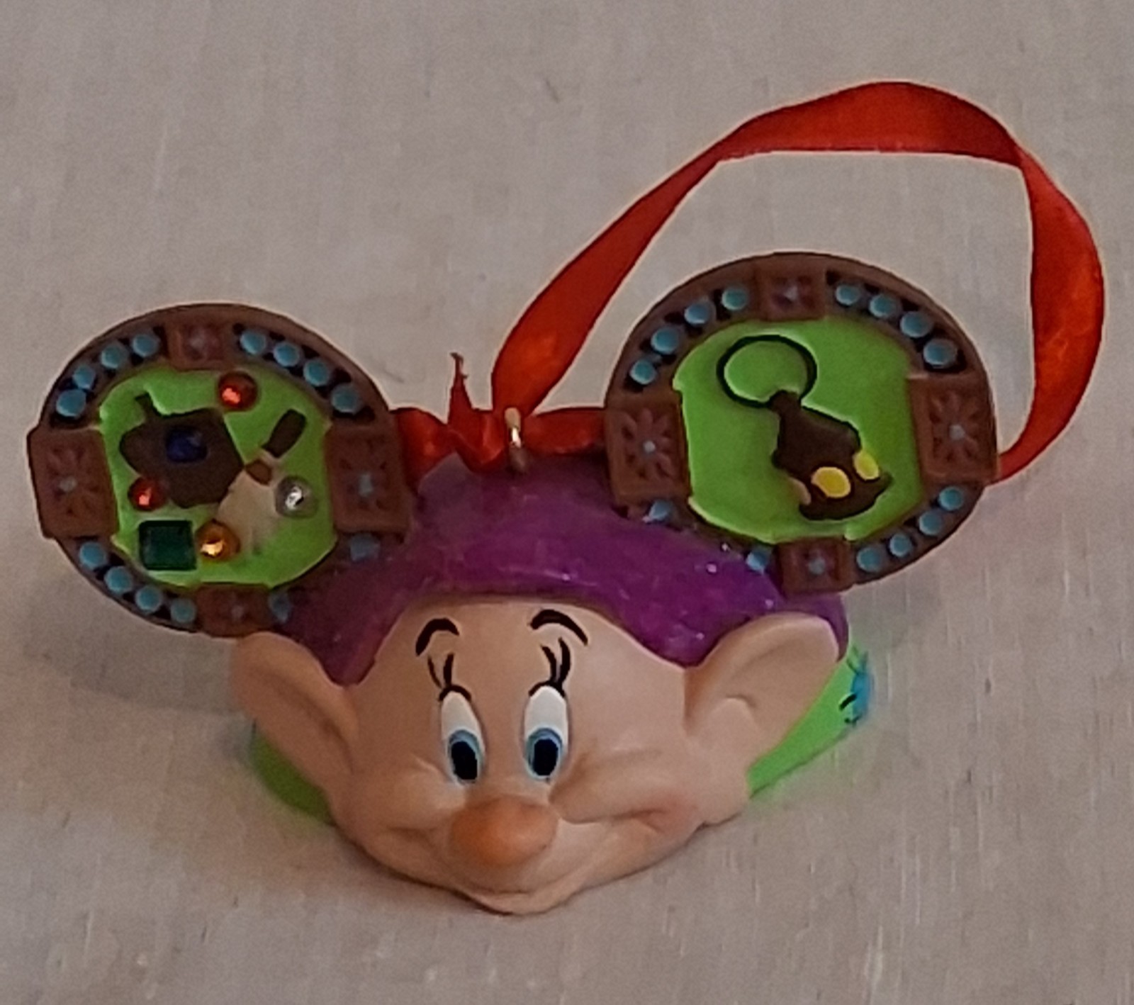 RARE Disney Limited Edition DOPEY SNOW WHITE DWARF Ear Hat Ornament #171/600 