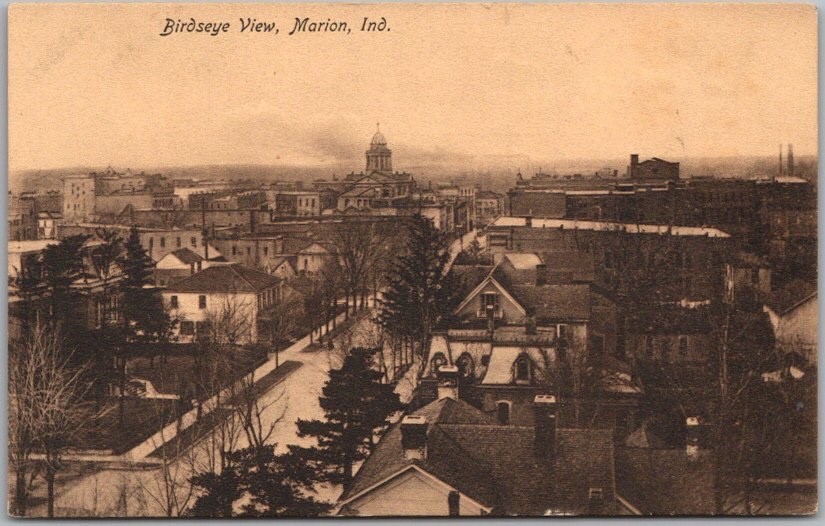 Vintage 1910s MARION, Indiana Postcard \