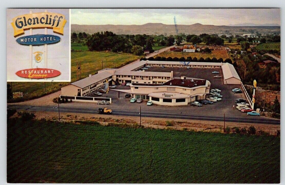 POSTCARD GLENCLIFF MOTOR HOTEL & RESTAURANT FARMINGTON NEW MEXICO
