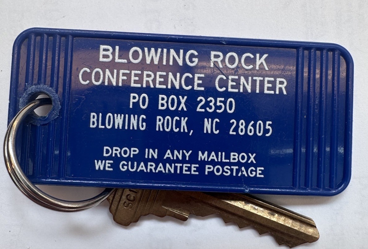 Blowing Rock Conference Center Blowing Rock, North Carolina Hotel Room Key Fob Blowing Rock Conference Center Blowing Rock, North Carolina Hotel Room Key Fob