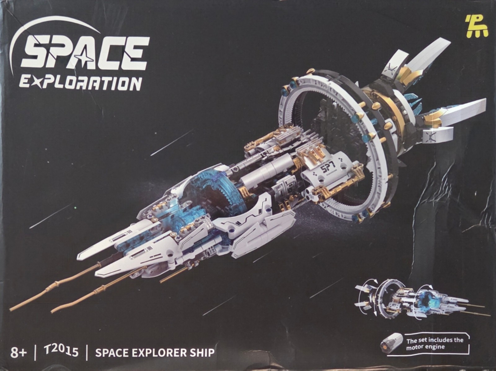 Spaceship Exploration Kit With Lights And Revolving Gyro City